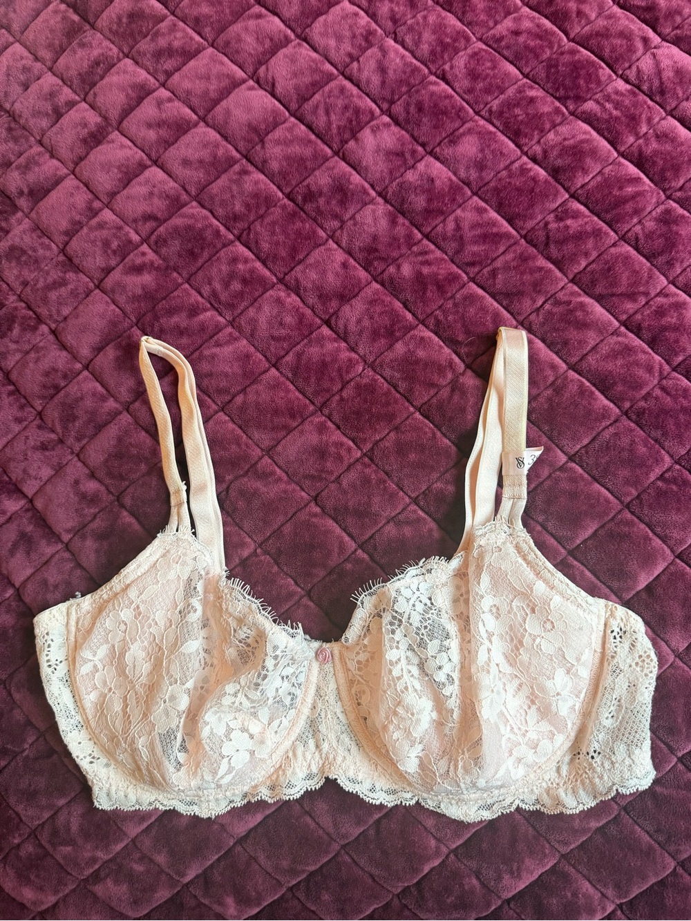 Victoria's Secret Light Pink Lace Underwire Bra
